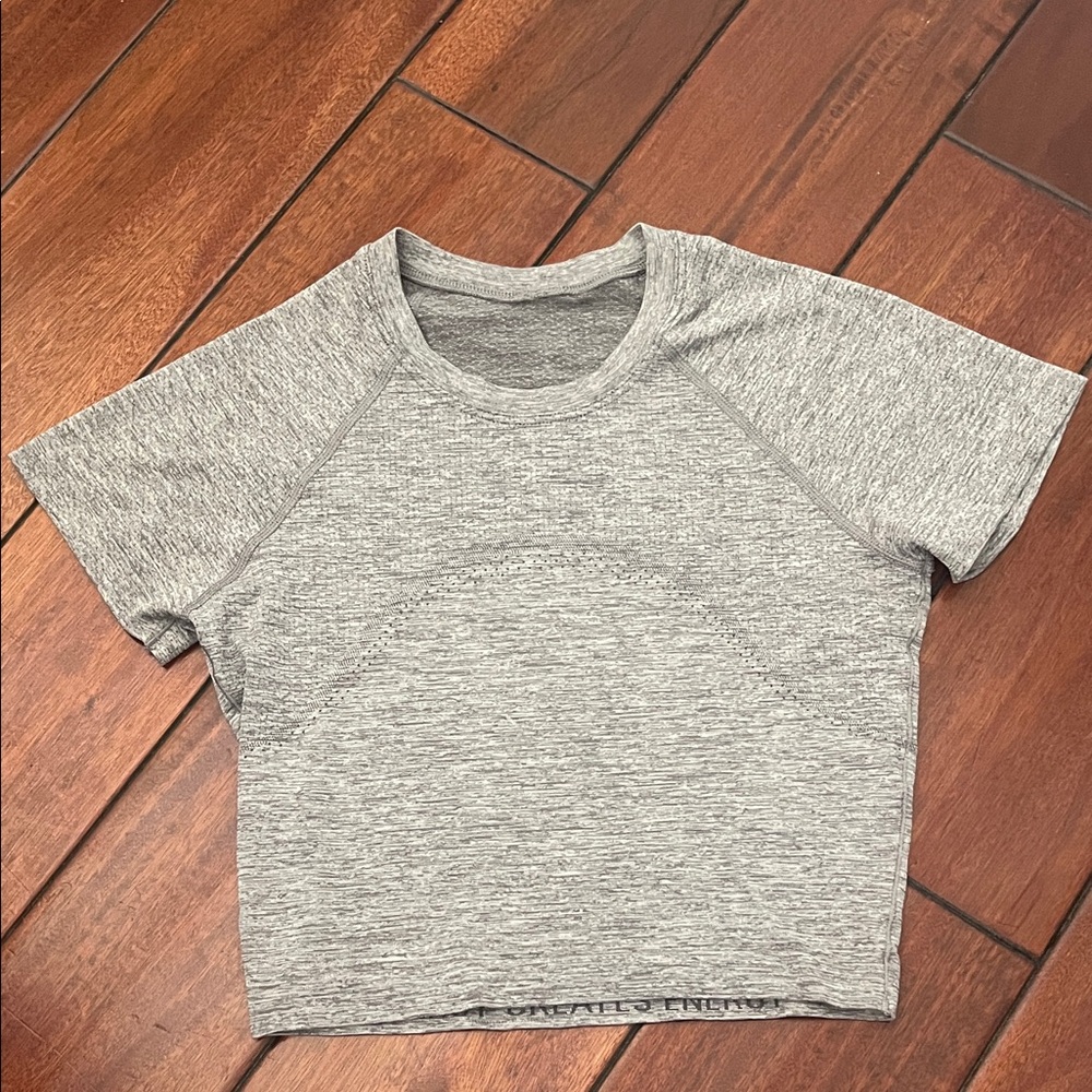 lululemon athletica Heather Grey Kids Short Sleeve Active Tee